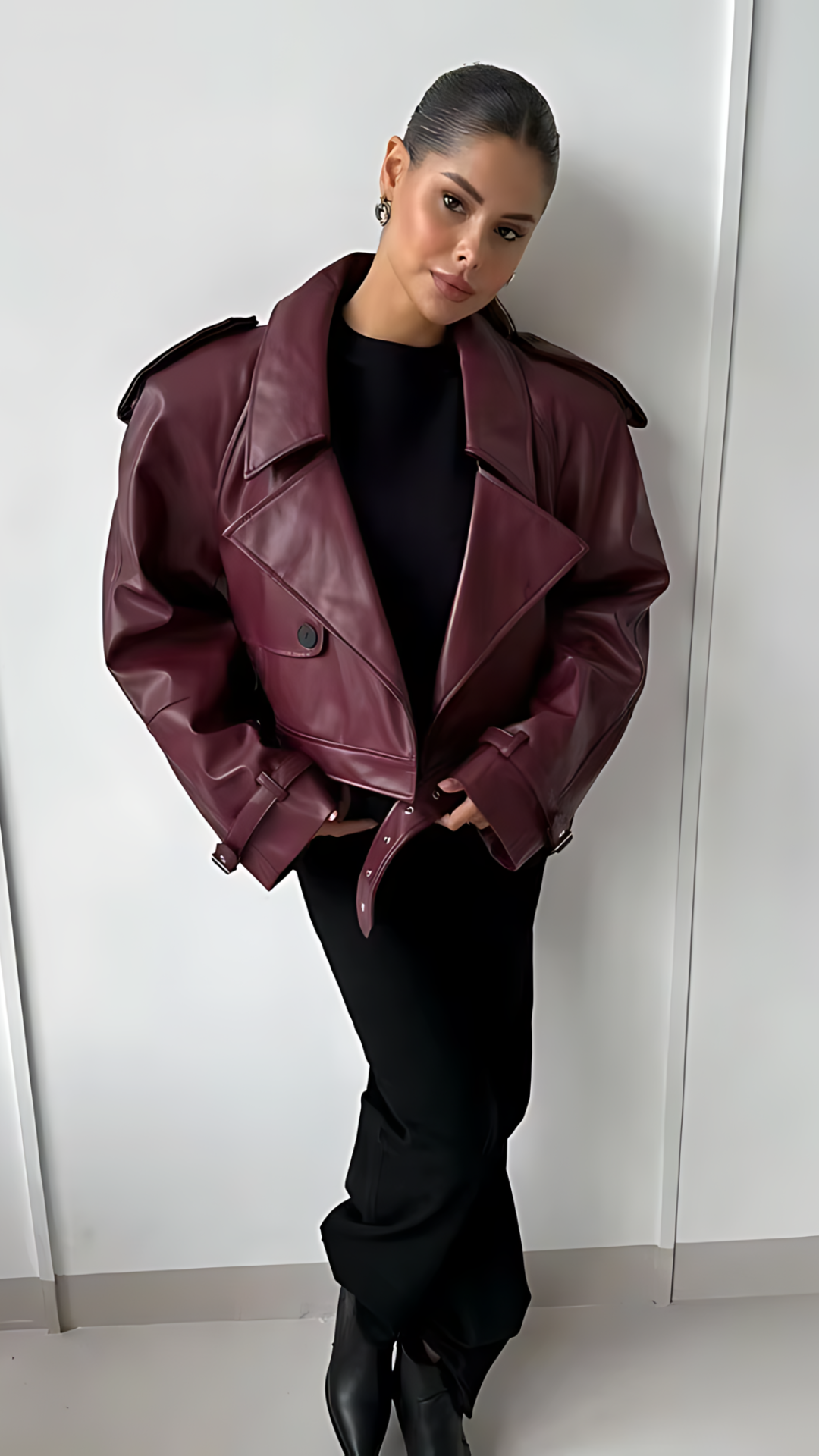 Luana Faux Leather Jacket