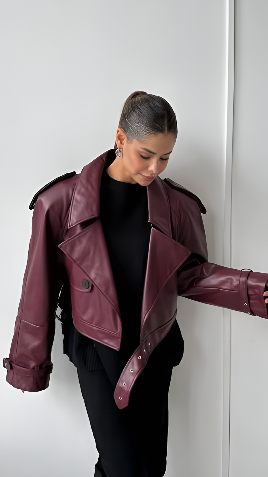 Luana Faux Leather Jacket