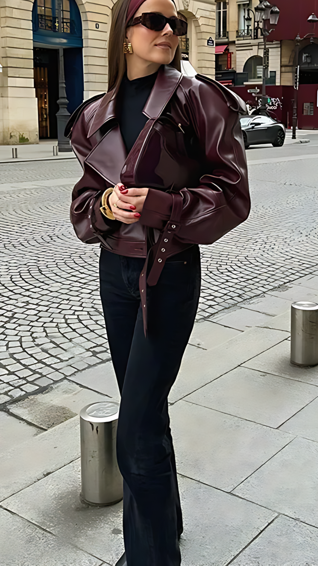 Luana Faux Leather Jacket