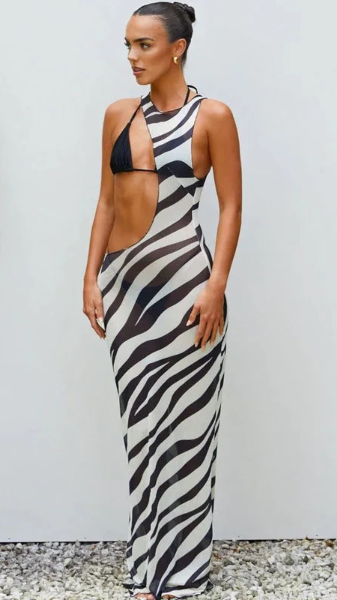 Zebra Sheer Beachdress