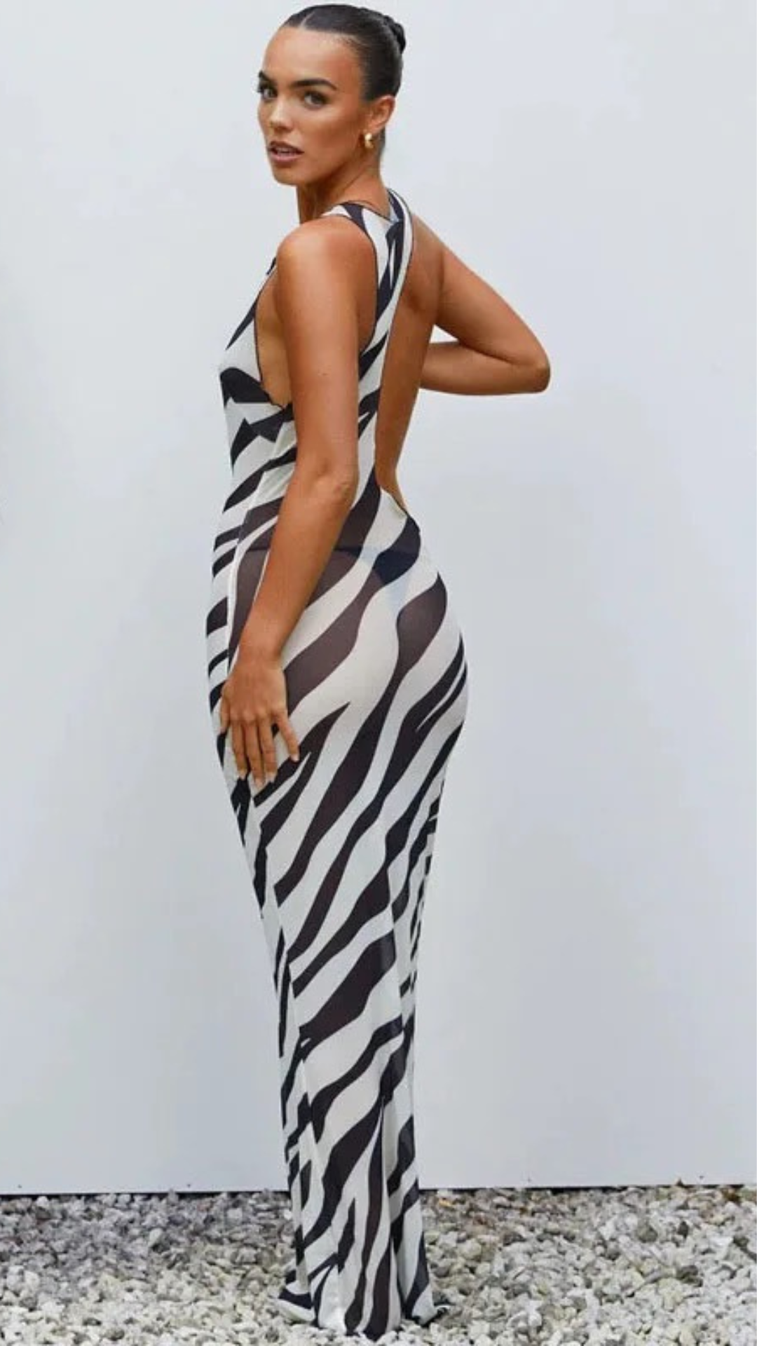 Zebra Sheer Beachdress
