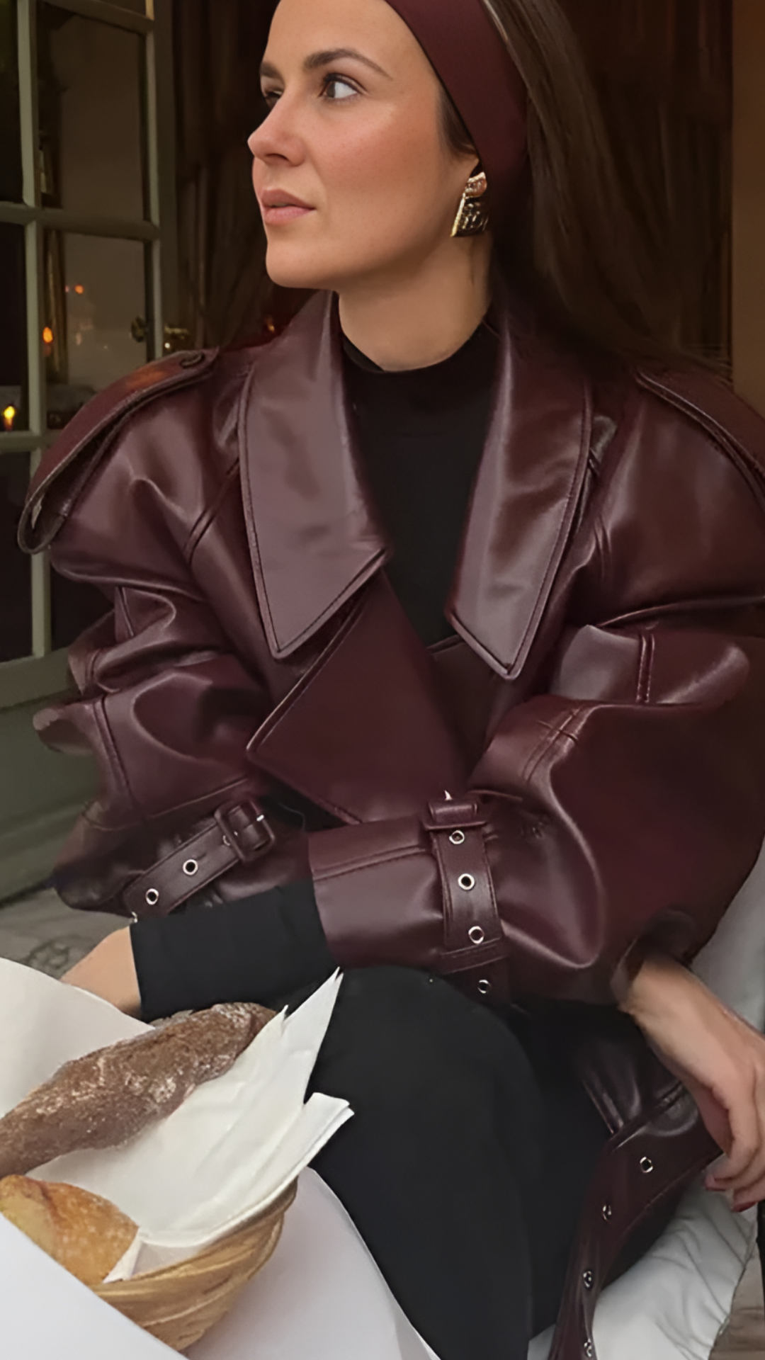 Luana Faux Leather Jacket