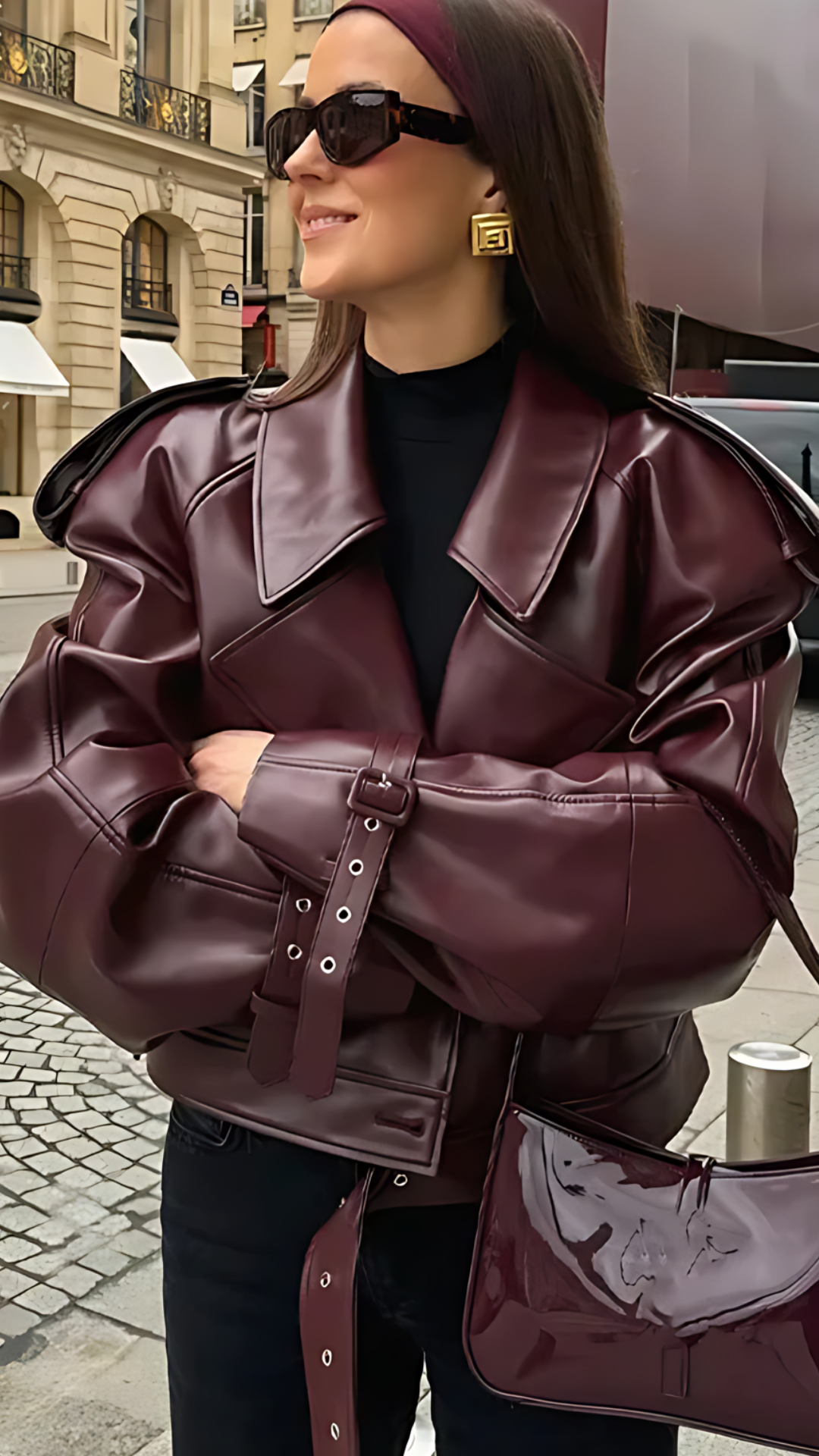 Luana Faux Leather Jacket