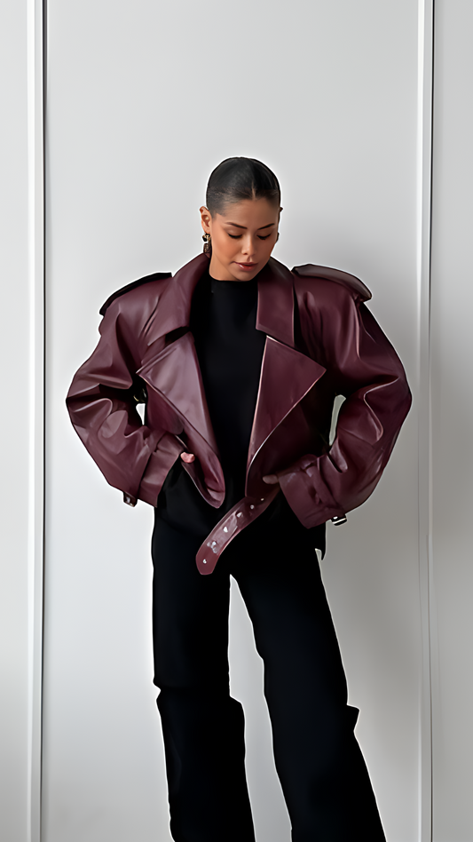 Luana Faux Leather Jacket