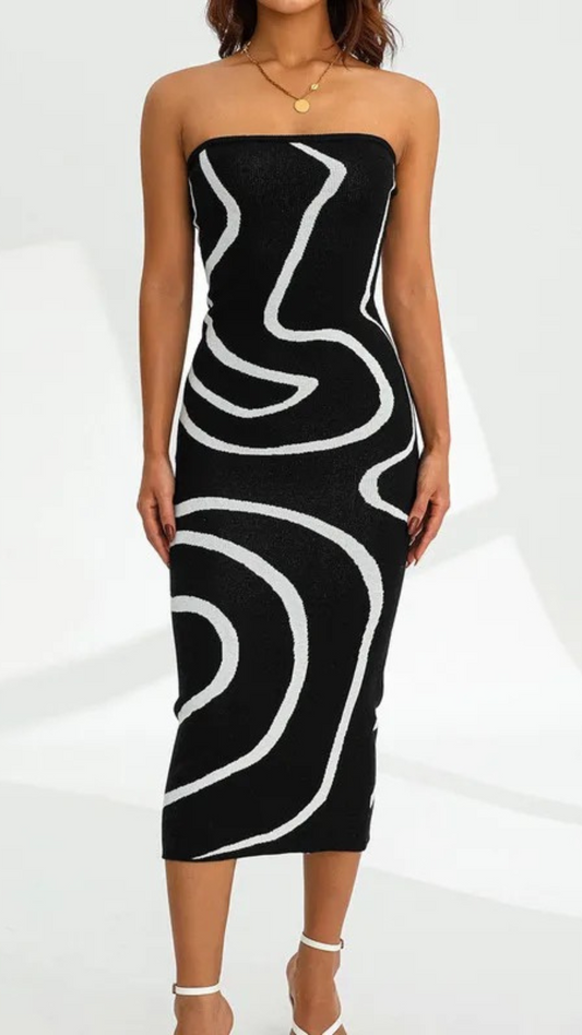 Wave Knit Dress