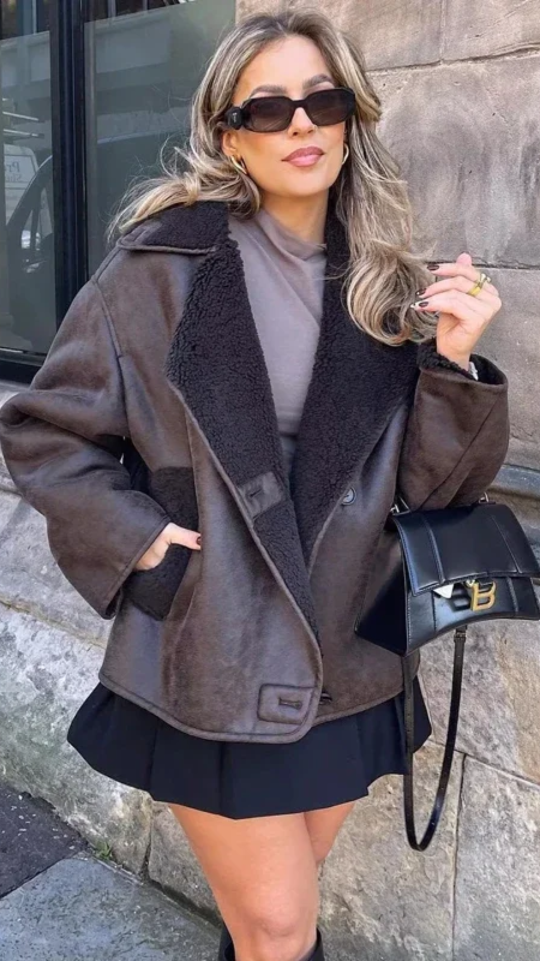 Daphne Faux Leather Jacket